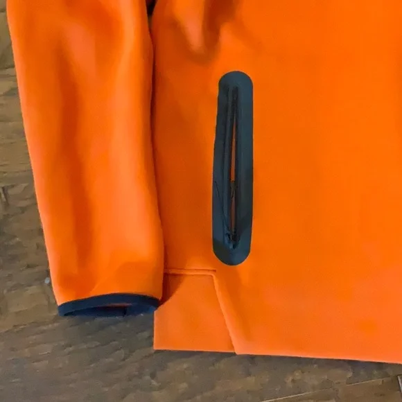 Nike Orange Performance Jacket with Stand-Up Collar - Picture 5 of 6